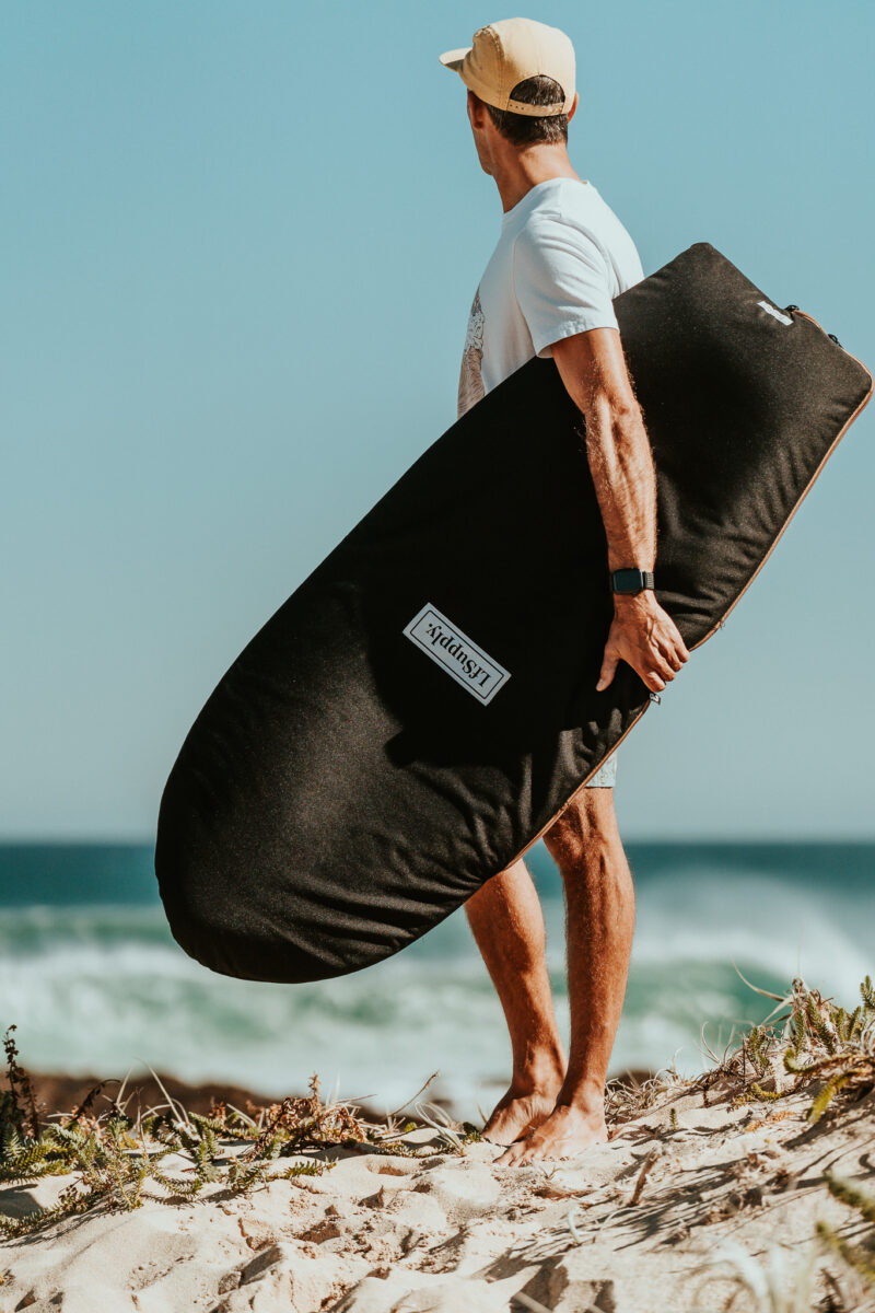 foilboard, hydrofoil, larry foiler, board bag, board cover, foil surfing, wing foil, recycled, canvas, heavy duty, travel bag, foilboarding, lfsupply, adventure series