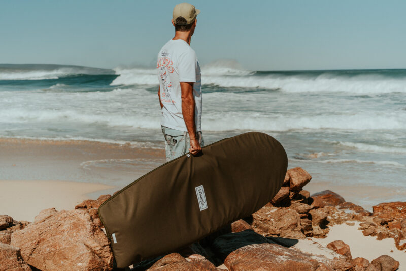 foilboard, hydrofoil, larry foiler, board bag, board cover, foil surfing, wing foil, recycled, canvas, heavy duty, travel bag, foilboarding, lfsupply, adventure series