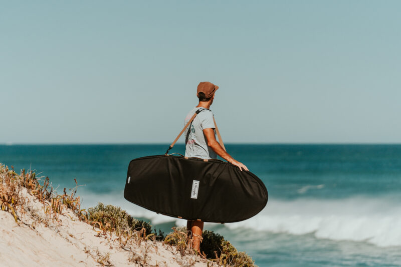 foilboard, hydrofoil, larry foiler, board bag, board cover, foil surfing, wing foil, recycled, canvas, heavy duty, travel bag, foilboarding, lfsupply, adventure series
