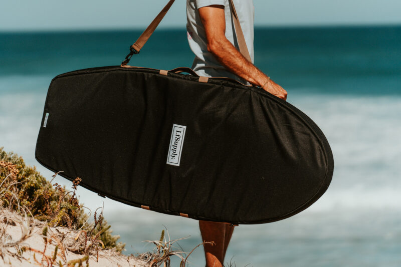 foilboard, hydrofoil, larry foiler, board bag, board cover, foil surfing, wing foil, recycled, canvas, heavy duty, travel bag, foilboarding, lfsupply, adventure series