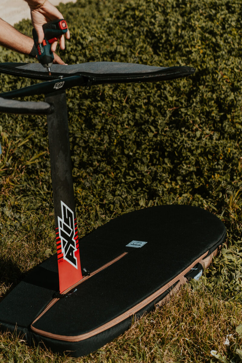 foilboard, hydrofoil, larry foiler, board bag, board cover, foil surfing, wing foil, recycled, canvas, heavy duty, travel bag, foilboarding, lfsupply, adventure series