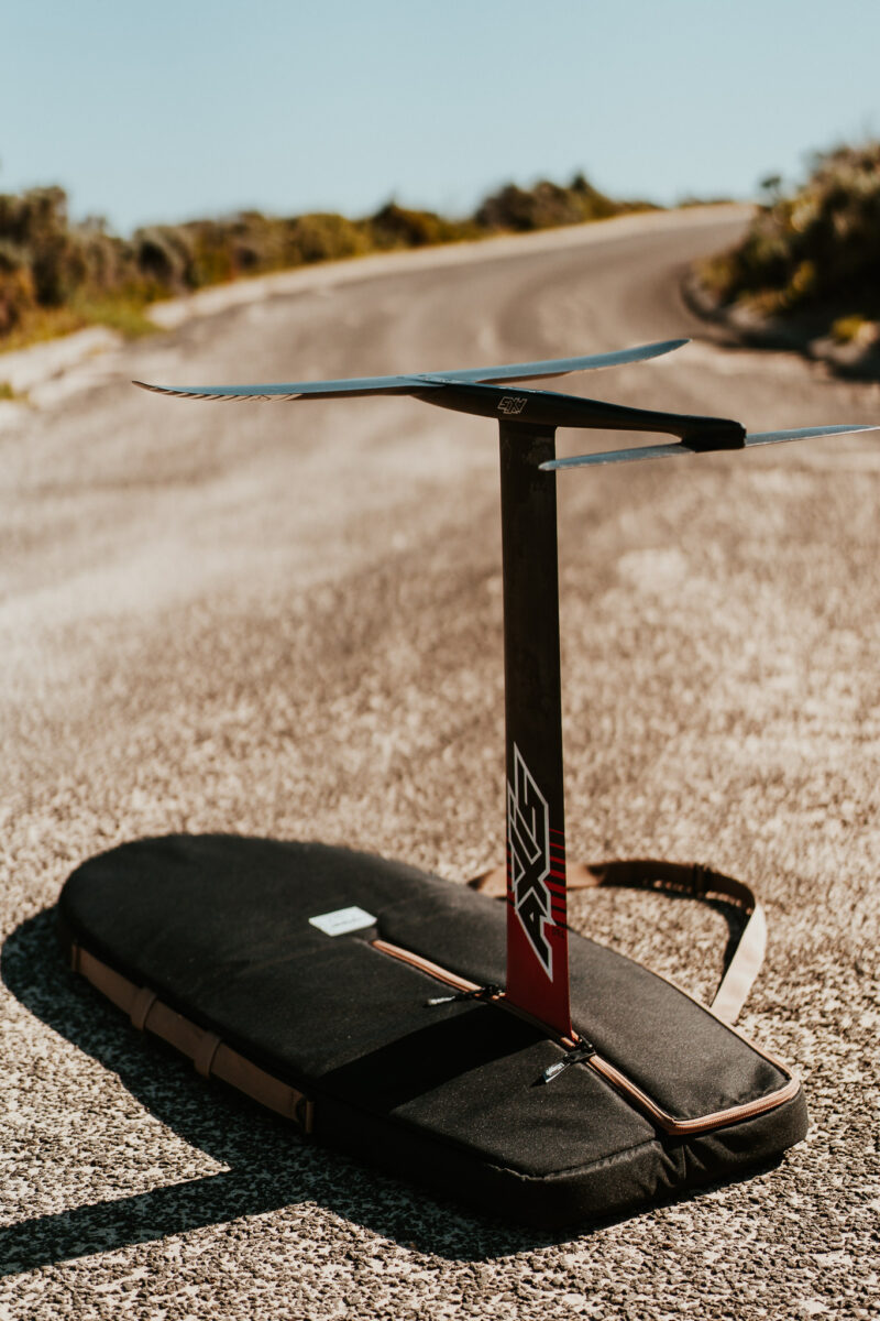 foilboard, hydrofoil, larry foiler, board bag, board cover, foil surfing, wing foil, recycled, canvas, heavy duty, travel bag, foilboarding, lfsupply, adventure series
