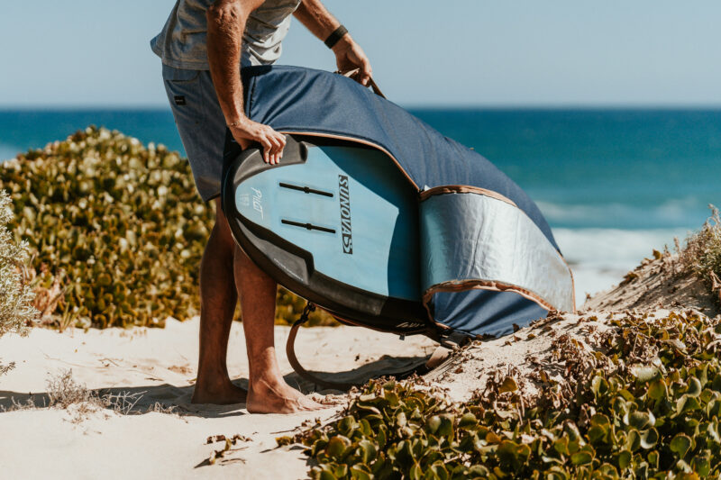 foilboard, hydrofoil, larry foiler, board bag, board cover, foil surfing, wing foil, recycled, canvas, heavy duty, travel bag, foilboarding, lfsupply, adventure series