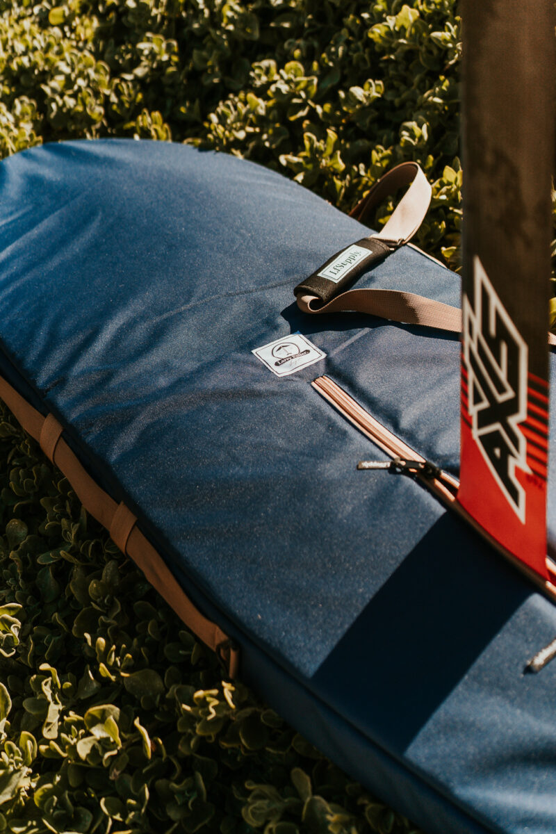 foilboard, hydrofoil, larry foiler, board bag, board cover, foil surfing, wing foil, recycled, canvas, heavy duty, travel bag, foilboarding, lfsupply, adventure series