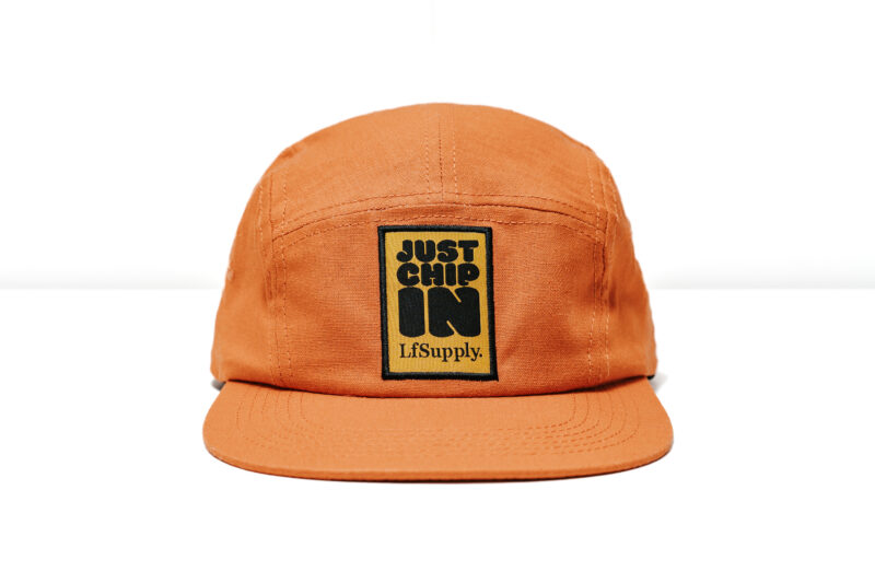 cap, lfsupply, hemp, just chip in, foiling, hat , headwear, larry foiler, foilboarding
